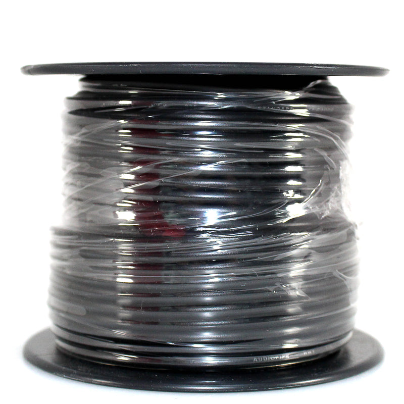 14 GA 100 FT Black Stranded of CCA Primary Power Ground Wire Cable - Full Spool