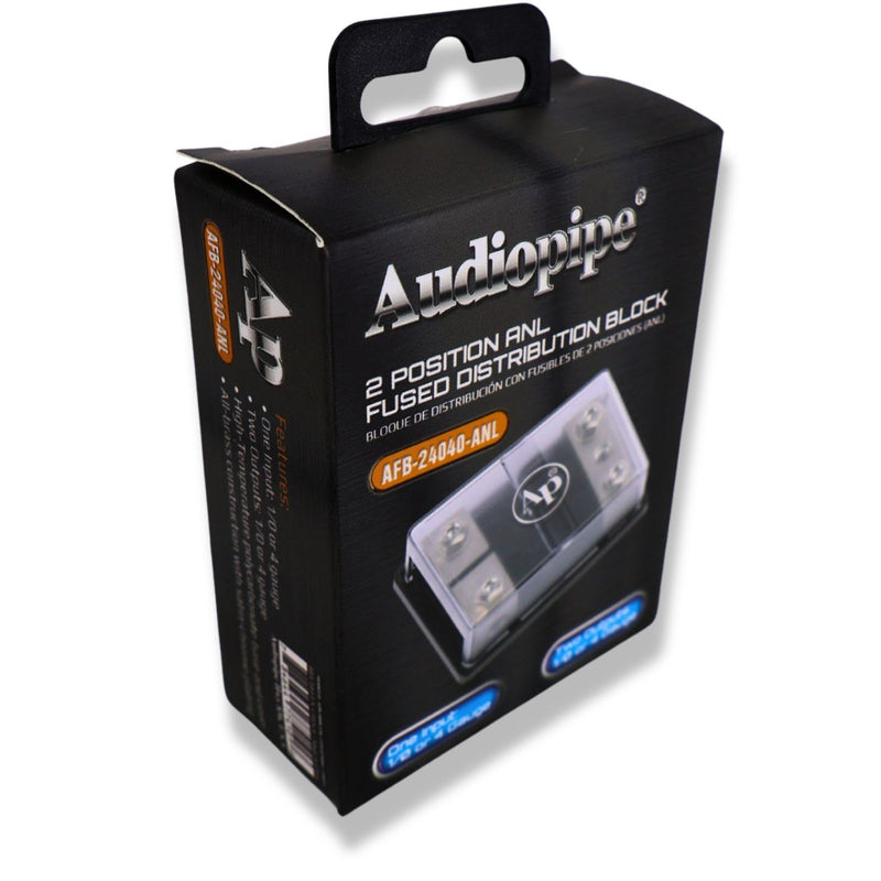 Audiopipe 2-position ANL Fused Distribution Block 24040-ANL 1/0-4 Gauge in/out
