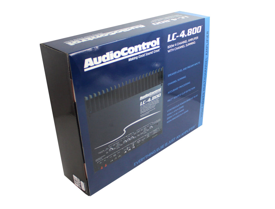 AudioControl 4 Channel 800 Watt Channel Summing Amplifier w/ AccuBass LC-4.800