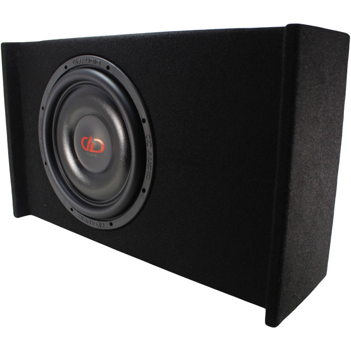 DD Audio SL600 Series 12" 600W RMS S1-Ohm Slim Down Firing Enclosure