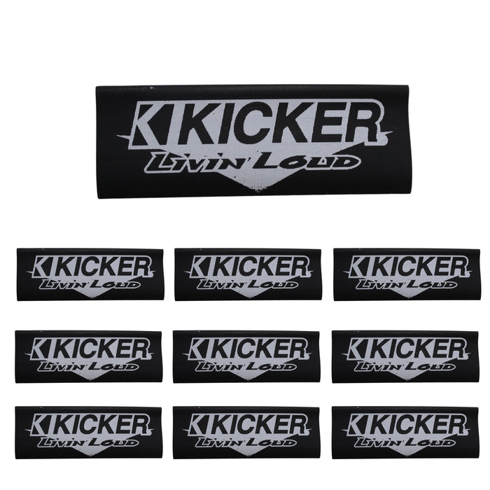 4 Gauge 3:1 Heat Shrink with Kicker Livin' Loud Logo 10 Pack Black