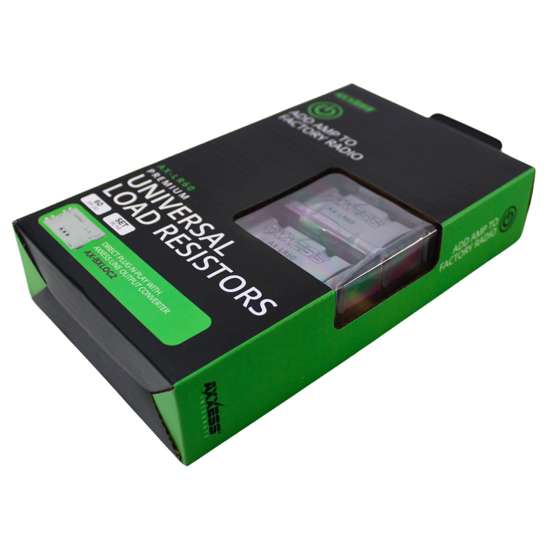 Axxess Pair of 60 Ohm Universal Load Resistors Generating Device Stable Audio Signal AX-LR60