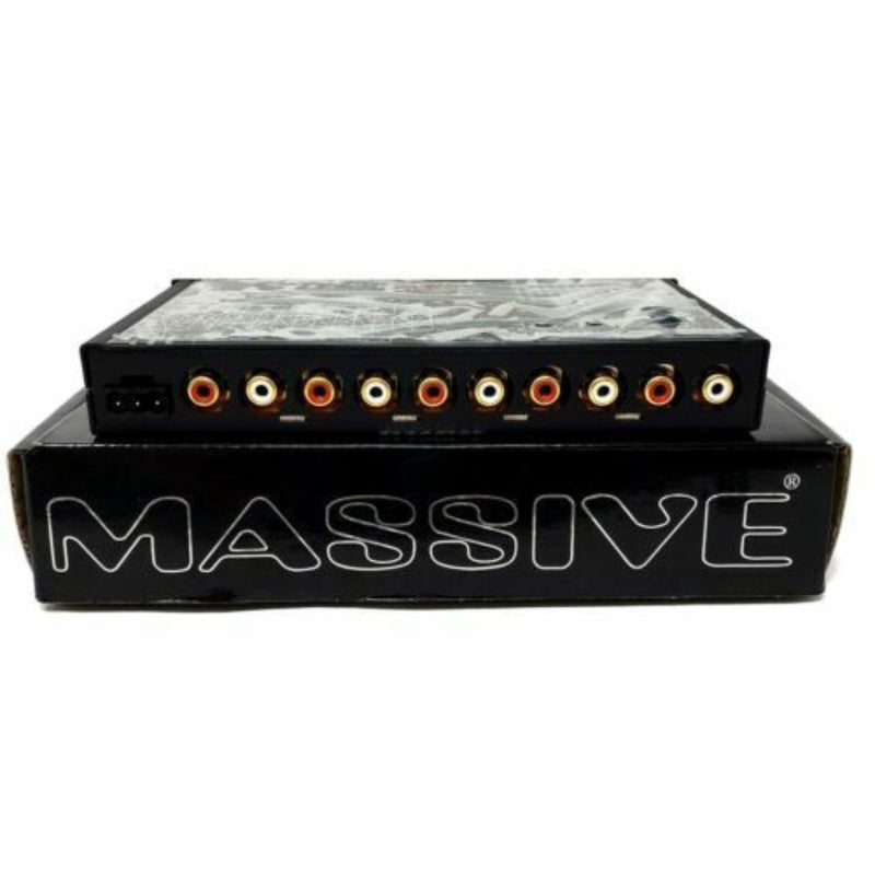Massive Audio 7 Band Graphic Equalizer EQ7X + Male to Male 18" R2RCA18IN