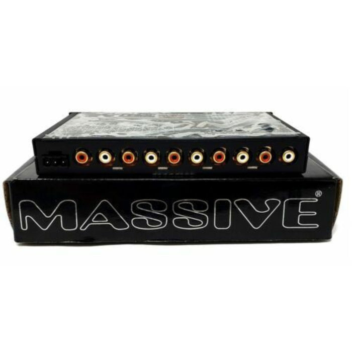 Massive Audio 7 Band Graphic Equalizer EQ7X + Male to Male 18" R2RCA18IN