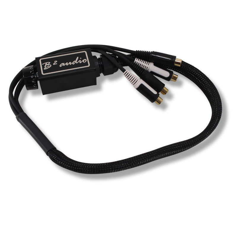 Official B2 Audio Aluminum Cased 30" RCA Bass Knob Black with B2 Logo