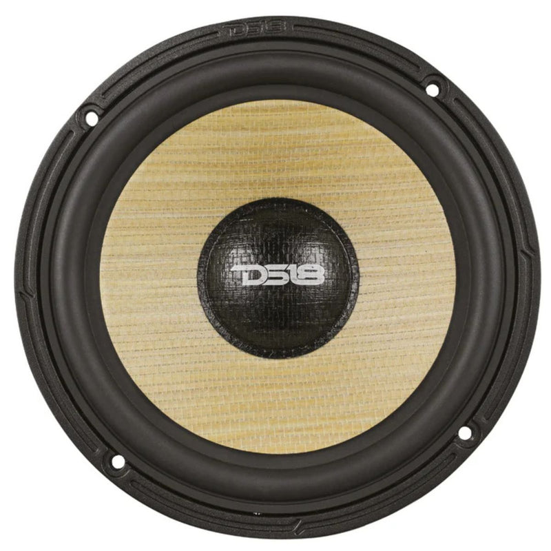 6.5" 150W RMS 4-Ohm DS18 DXQ6C3 3-Way Component Speaker Set Yellow Straw Cone