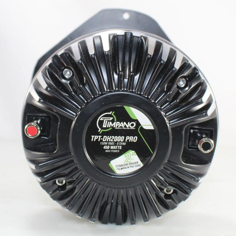 Timpano 2" 100W RMS 8-Ohm Titanium Compression Driver w/ Long Horn OPEN BOX