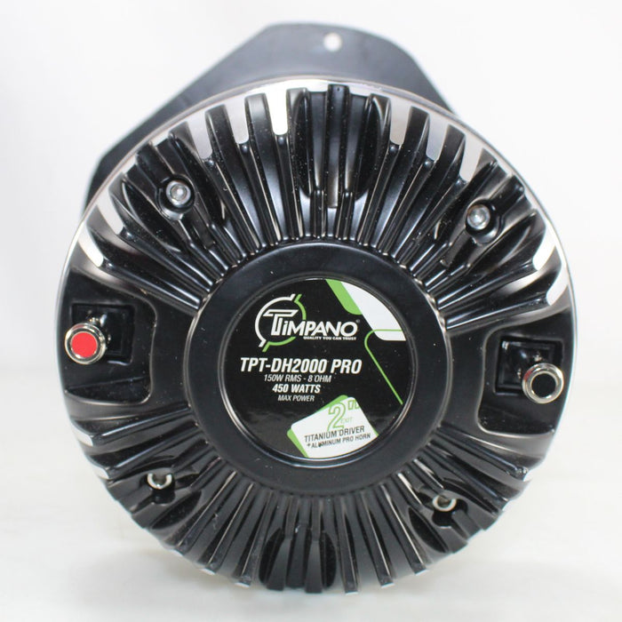 Timpano 2" 100W RMS 8-Ohm Titanium Compression Driver w/ Long Horn OPEN BOX