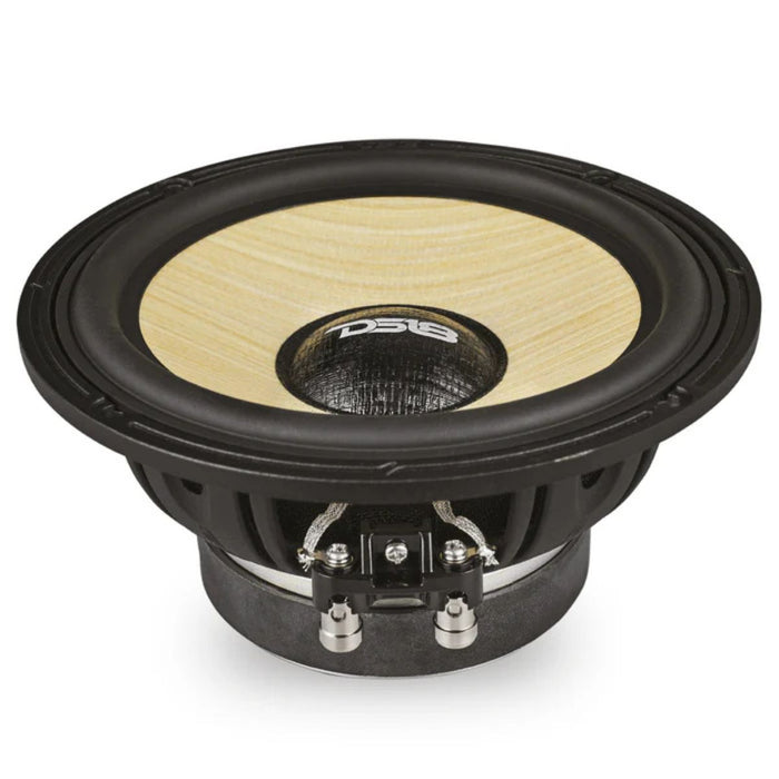 6.5" 150W RMS 4-Ohm DS18 DXQ6C3 3-Way Component Speaker Set Yellow Straw Cone