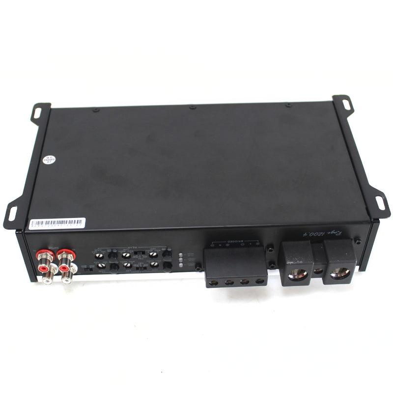 RAGE Series 1.2K 4-Channel 1200 Watt 2-Ohm Full Range Class D Amplifier OPEN BOX