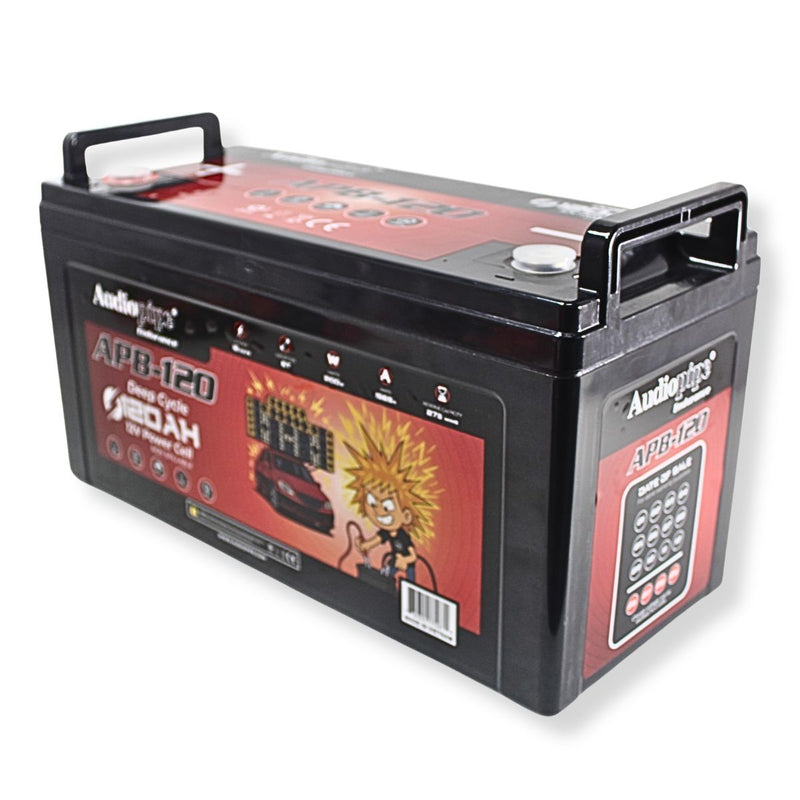 Audiopipe APB-120 12V 3100W 1565Amp AGM Deep Cycle Power Cell Battery 120Ah