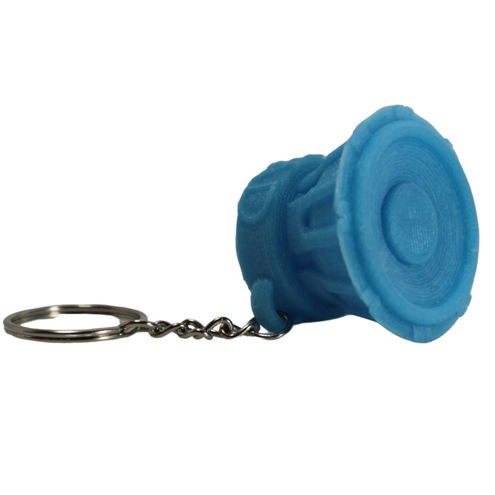 Glow in the Dark 3D Printed "Bass Head" Subwoofer Keychain - Multiple Colors