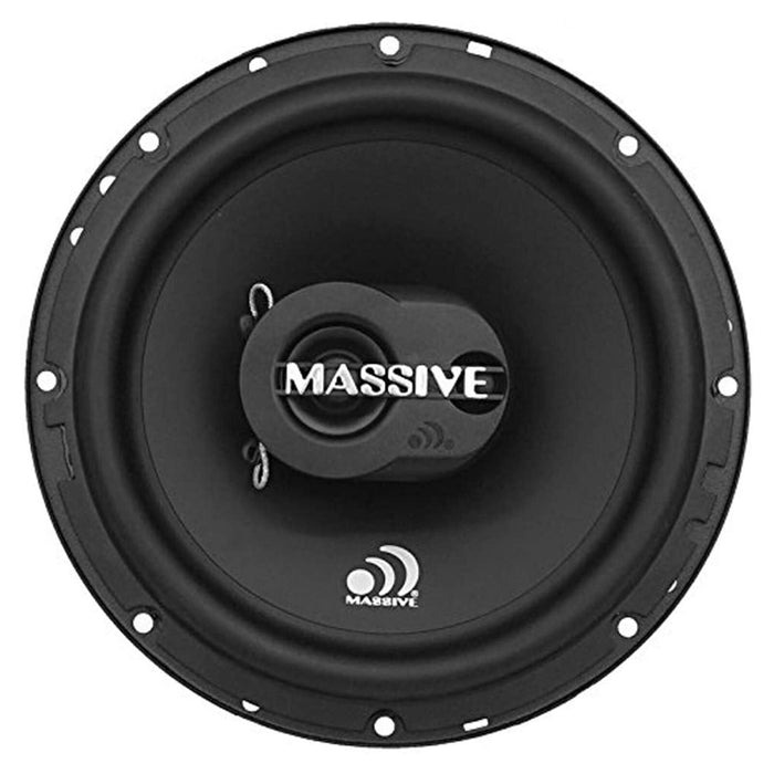 Massive Audio MX Series Shallow Mount 6.5" 50W RMS 4-Ohm Coaxial Speakers /MX65S