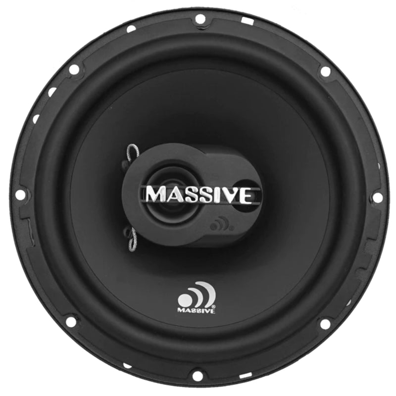 Massive Audio Pair of 6.5" 2-Way Coaxial 60 Watts RMS 4 Ohm Speakers MX65-V2