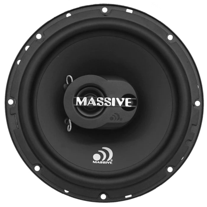 Massive Audio Pair of 6.5" 2-Way Coaxial 60 Watts RMS 4 Ohm Speakers MX65-V2