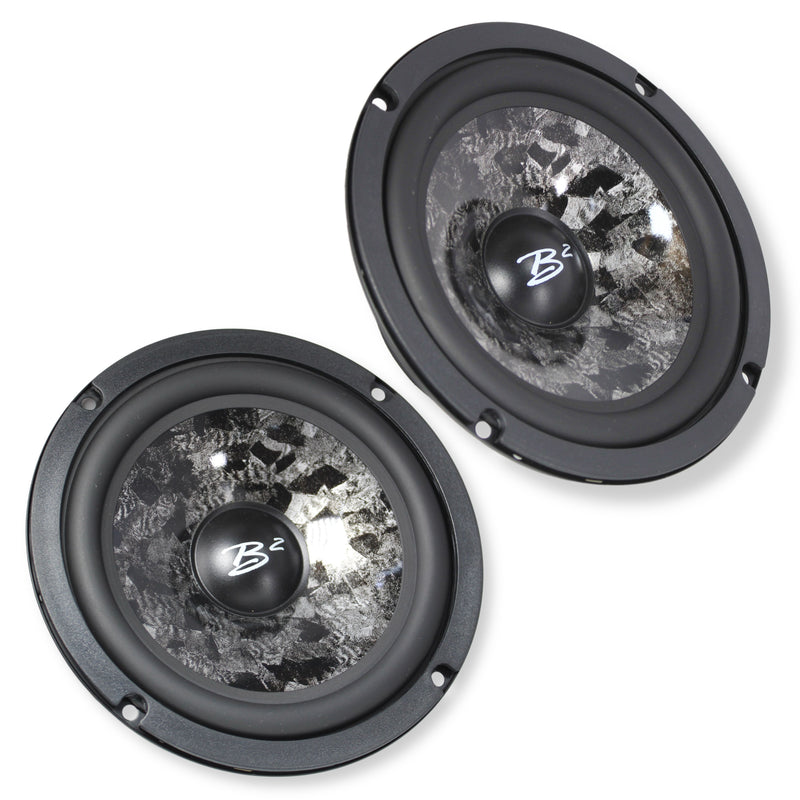 B2 Audio 2-Way 4-Ohm Component Set RIOT 6.5" With 1" Tweeter & Crossover RIOT61