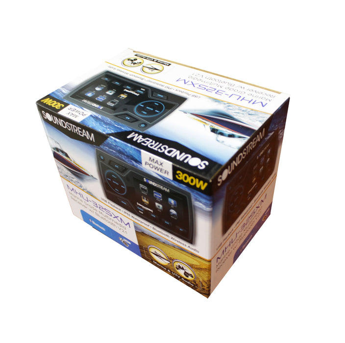 Soundstream SiriusXM Ready, MP3, USB/AUX, Bluetooth Marine AM/FM Radio w/ Remote