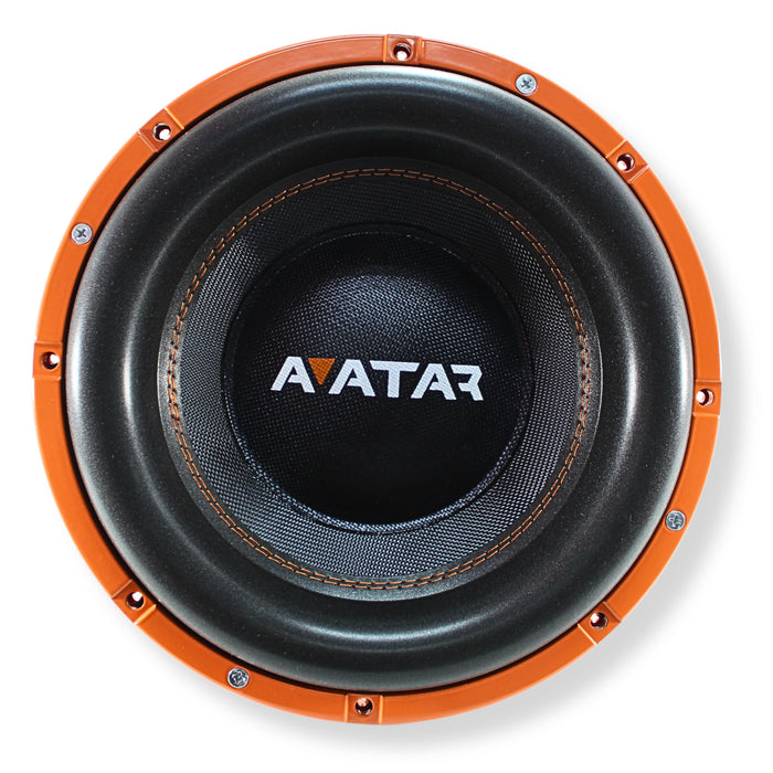 12" 6000 Watts Peak Dual 2 Ohm Subwoofer Avatar Tsunami Orange STU-1246-D2