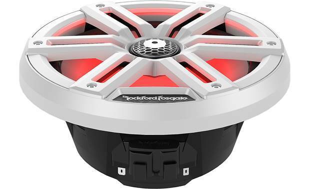 Pair of Rockford Fosgate 8" White 2000W 4 Ohm Color Optix Marine 2-Way M2-8