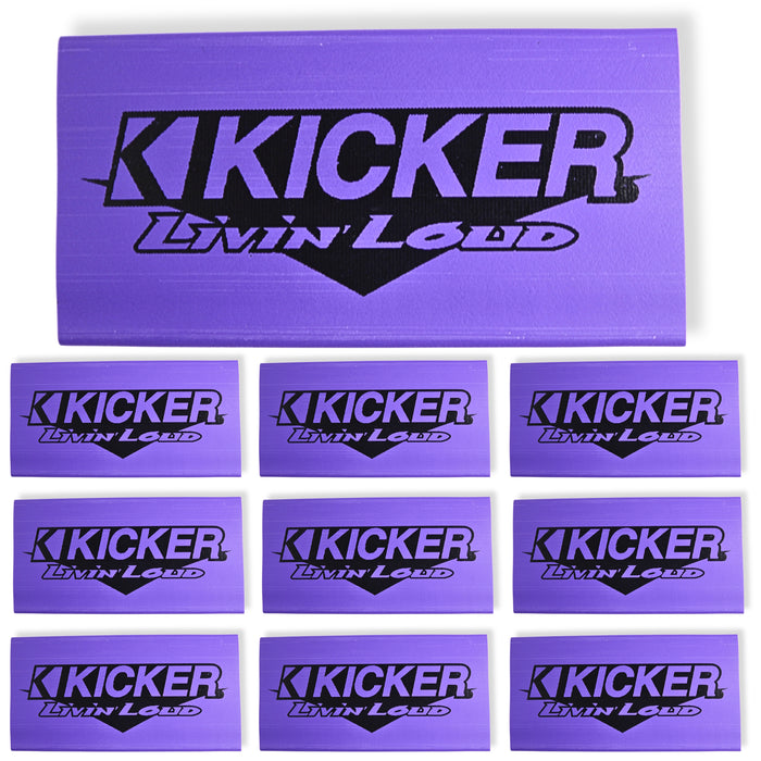 0 Gauge 3:1 Heat Shrink with Kicker Logo 10 Pack Purple