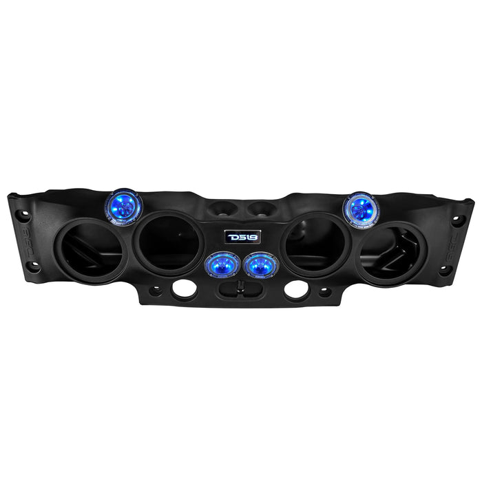 Jeep Wrangler Overhead Sound Bar System w/ 4 Tweeters and 2 Drivers JK JKU