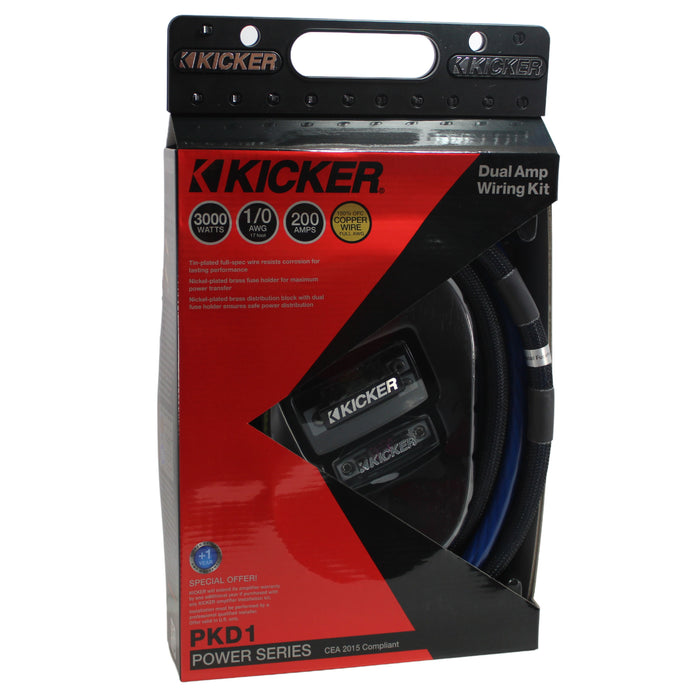 Kicker P-Series Dual Complete 1/0 AWG Amplifier Installation Wire Kit