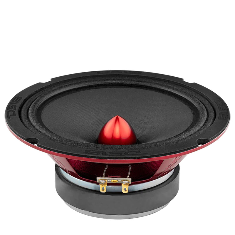 4x DS18 8" 4 Ohm Midrange Loudspeakers w/ Pair of 1" Bullet Tweeters + Amp Pack