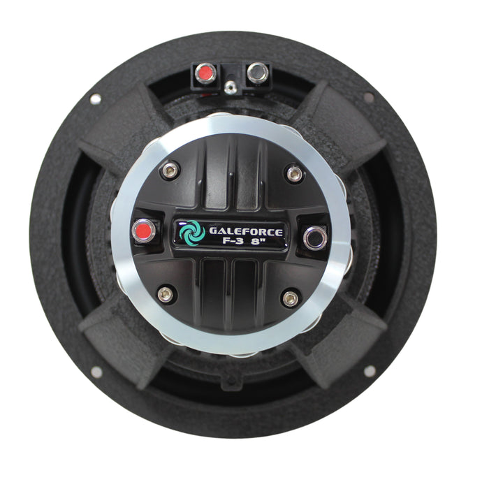 4x Galeforce 8" 450W Marine Speaker + Kicker 4 Channel 1100W Marine Amplifier