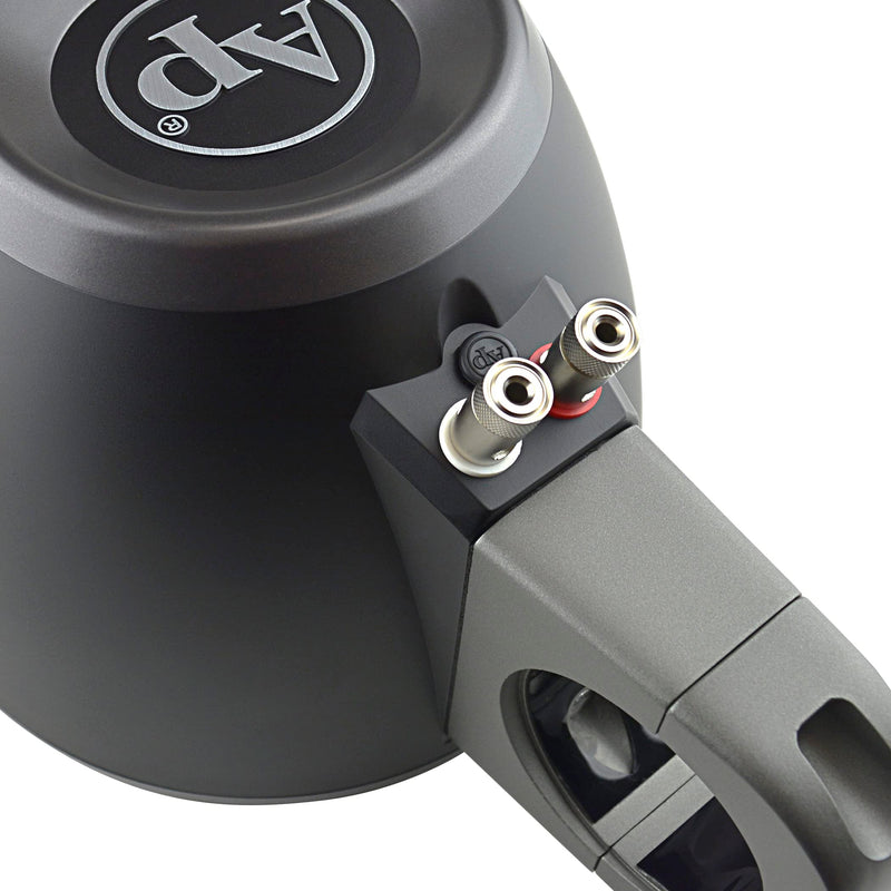 8" Black Compact Marine Tower Enclosure for Speakers, LEDs & Tweeters Audiopipe