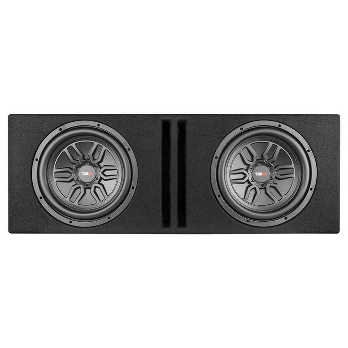 DS18 LSE-212A 12" 1000W 4 Ohm Dual Loaded Ported Enclosure w/ Amplifier/Amp kit