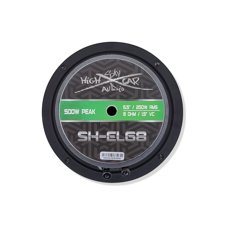 Sky High Pro Car Audio 6.5" Midrange Midbass Loudspeaker 500W 8 Ohm SH-EL68