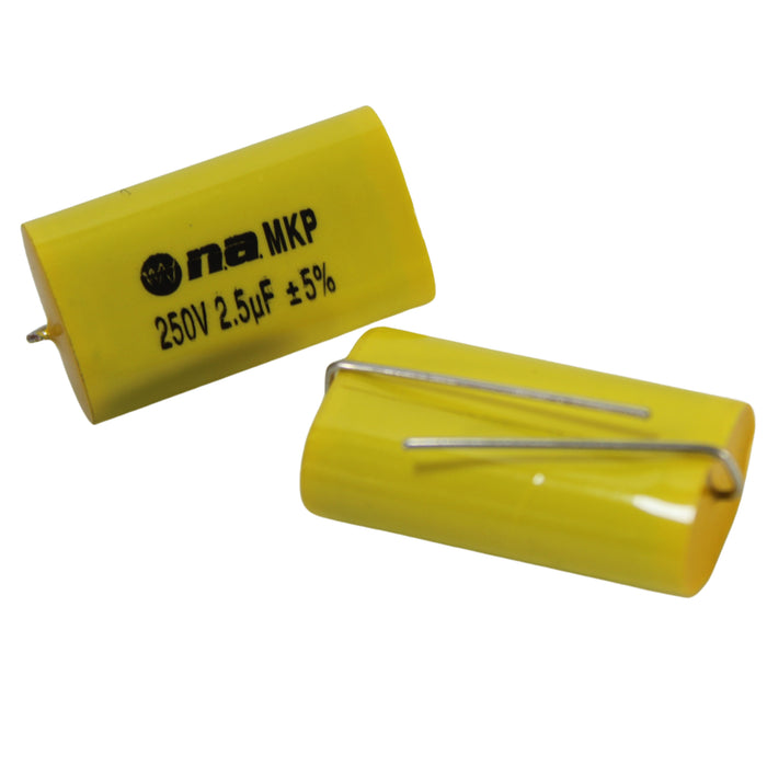 25 Pack of 2.5 Microfarad Bass Blocker 250 Volt Metalized Film Capacitors