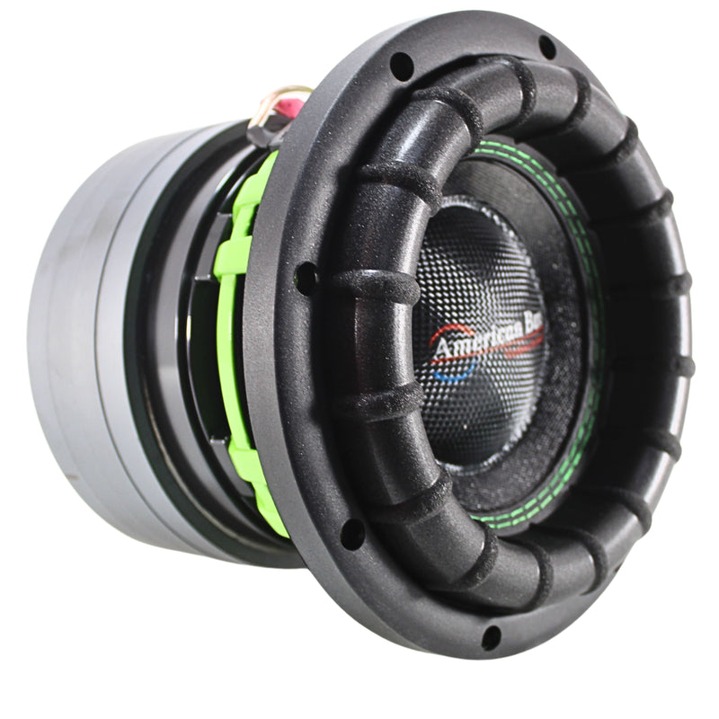 American Bass Godzilla Green/Black 8" Dual 4 Ohm 1200W RMS Sub GODZILLA-8-D4