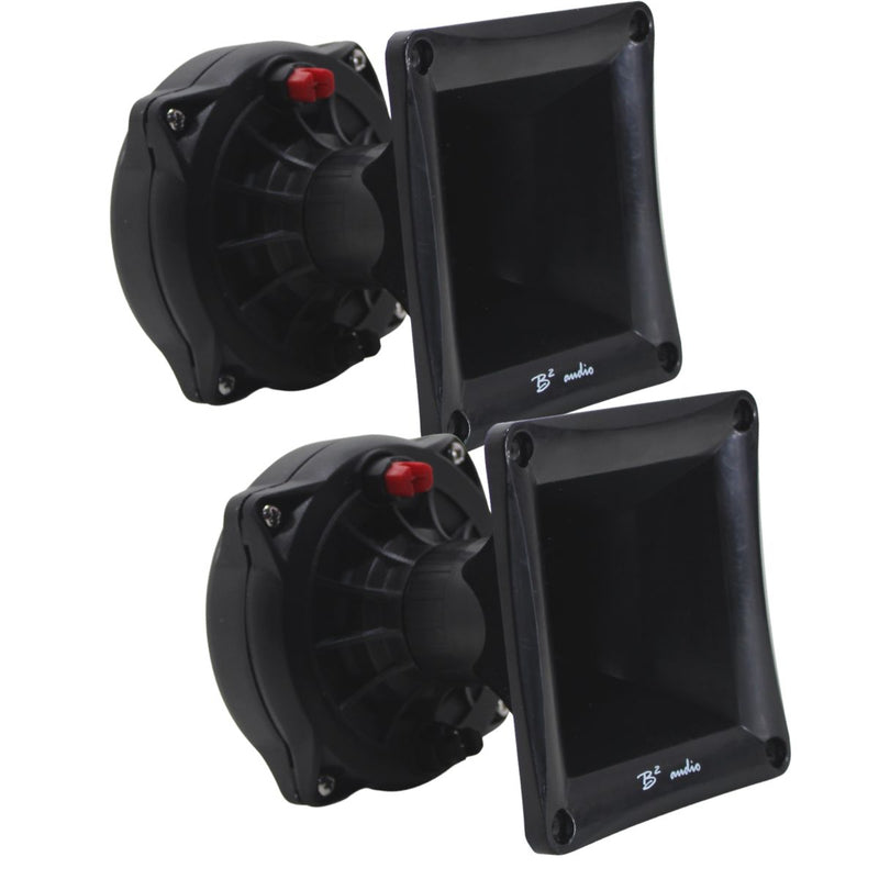 B2 Audio Compression Driver Pair RAGE 200W RMS 8-Ohm 2" VC Twist-On with Horns