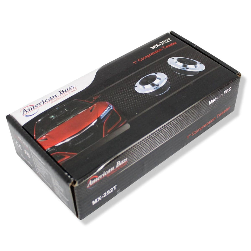 American Bass 1" 75 Watt RMS 4 Ohm Compression Bullet Tweeter Pair MX-252T