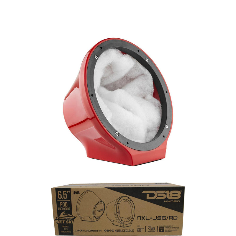 DS18 6" Jet Ski, Marine, Jeep & UTV/ATV Pod Enclosure (NO SPEAKER) NXL-JS6-RD