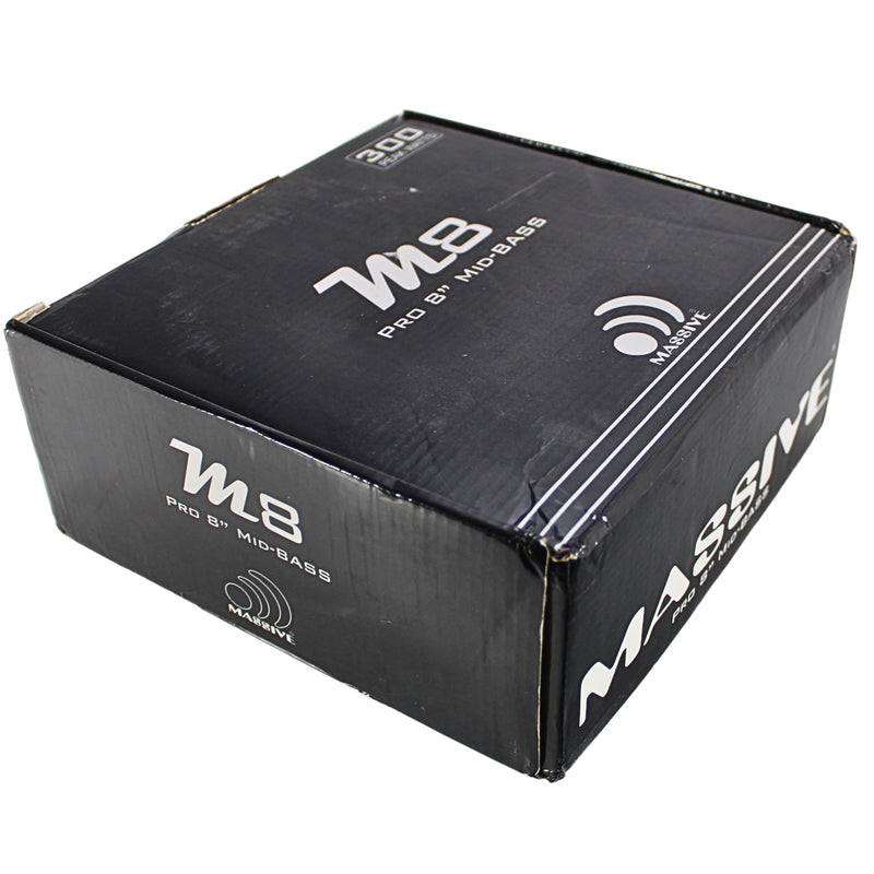 Massive Audio 8" 150 Watts RMS Loud Speaker 8 Ohm Mid Bass Bullet M8 OPEN BOX