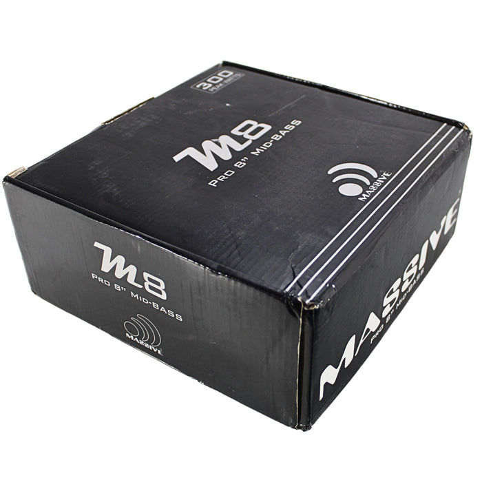 Massive Audio 8" 150 Watts RMS Loud Speaker 8 Ohm Mid Bass Bullet M8 OPEN BOX