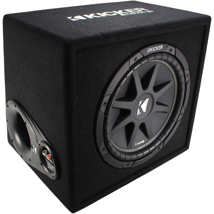 Kicker Comp Series 12" 150W RMS 4-OHM Single Subwoofer Vented Enclosure/43VC124