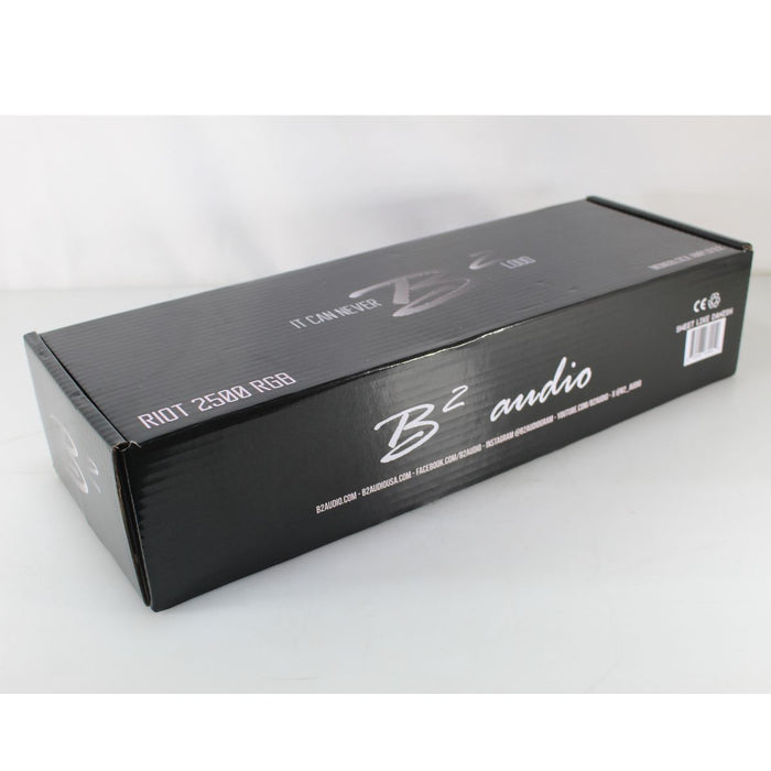 B2 Audio RIOT 2500W 1-Ohm Class D Mono Amplifier w/ RGB LED Lights OPEN BOX