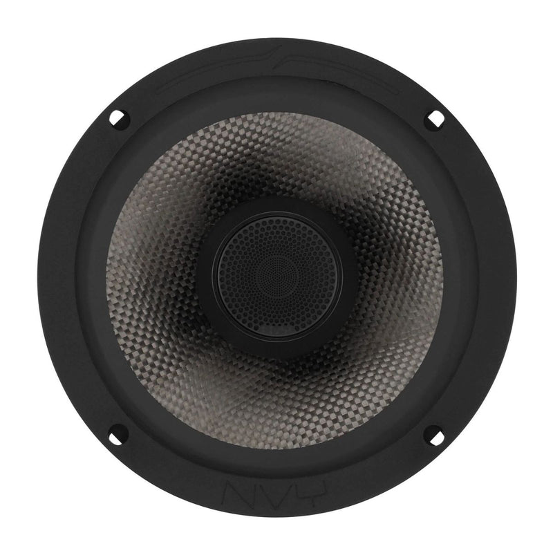 DS18 6.5" 300W RMS 4 Ohm Sealed NEO Coaxial Speakers w Bullet Tweeter Pair