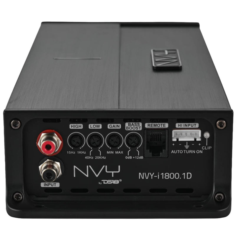 1800 Watts RMS Monoblock Class D 1 Ohm DS18 NVY i1800.1D Car Audio Amplifier