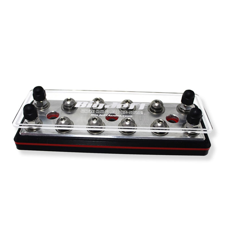 12 Spot Power / Ground 9/32 Terminal Lug Distribution Block - Big Jeff Audio