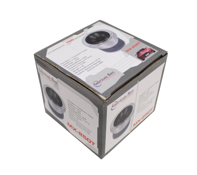 American Bass MX Series 1" 75 Watt RMS 4 Ohm Compression Tweeter MX-250T