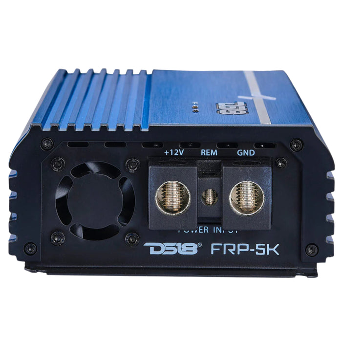 DS18 FRP Monoblock 5000W 1-Ohm Full-Range Class-D Amplifiers Red/Blue/Titanium