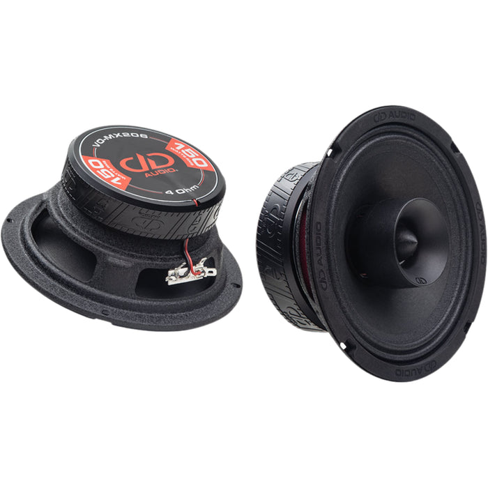 6" 150W RMS 4-OHM SVC Mid-Range Coaxial Speaker DD Audio VO-MX 200 Series