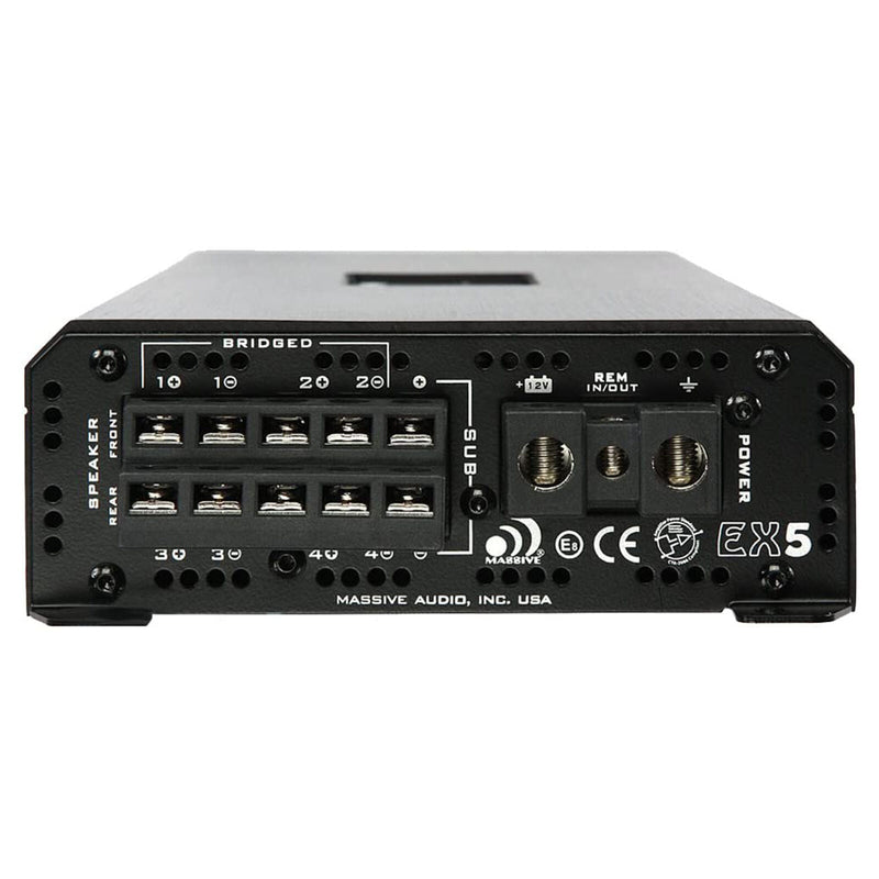 Massive Audio Nano Edge 5-Channel 1360W RMS Full Range Hybrid Amplifier EX5