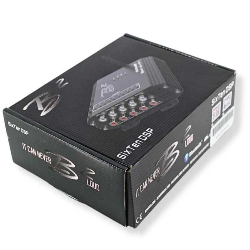 B2 Audio SixTen Black 10Ch Bluetooth DSP 4V 96kHz with Floating Mount Bracket
