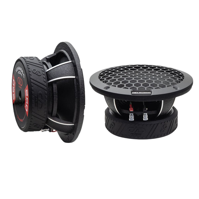 6.5" Midrange 250 Watt RMS 4 Ohm Midrange Car Audio Speakers Pair DD Audio