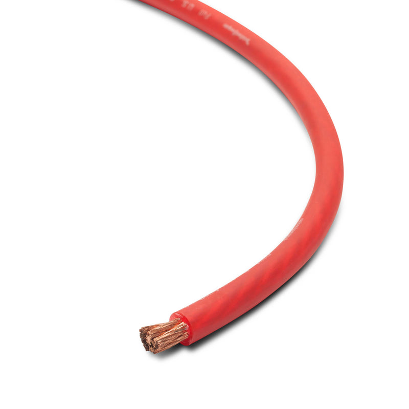 Rockford Fosgate 4 AWG 100% OFC Power/Ground Wire Red Lot Cut By The Foot